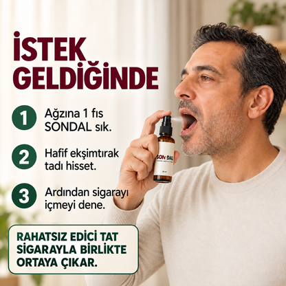 SONDAL Tahnal Meyvesi Özlü  Sigaradan Kurtulma Spreyi (30 Ml)